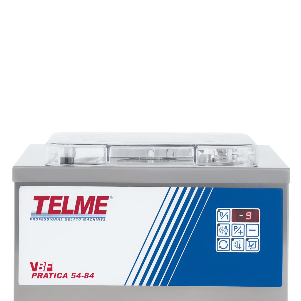 Professional vertical batch freezers for gelato and sorbetto