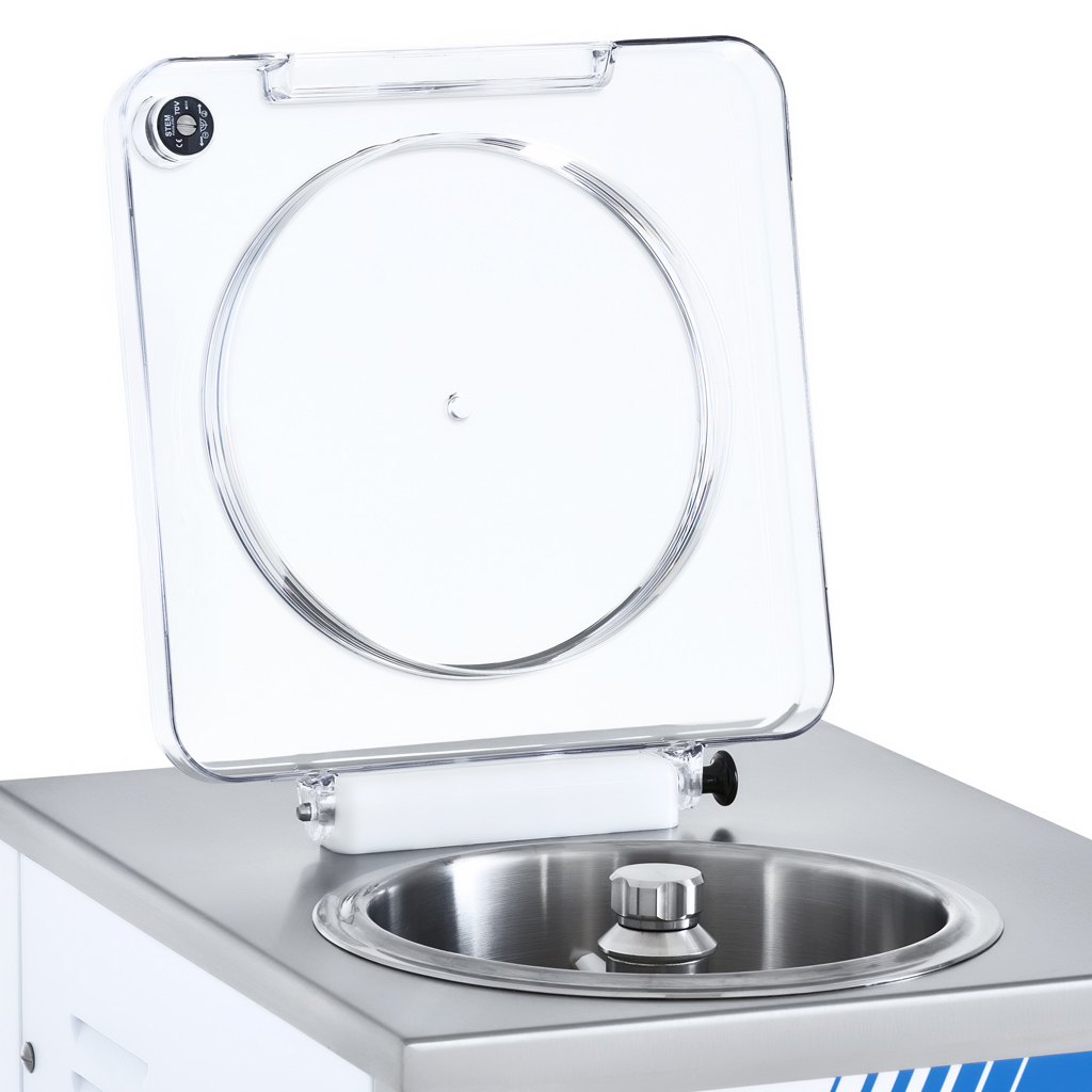 Professional vertical batch freezers for gelato and sorbetto