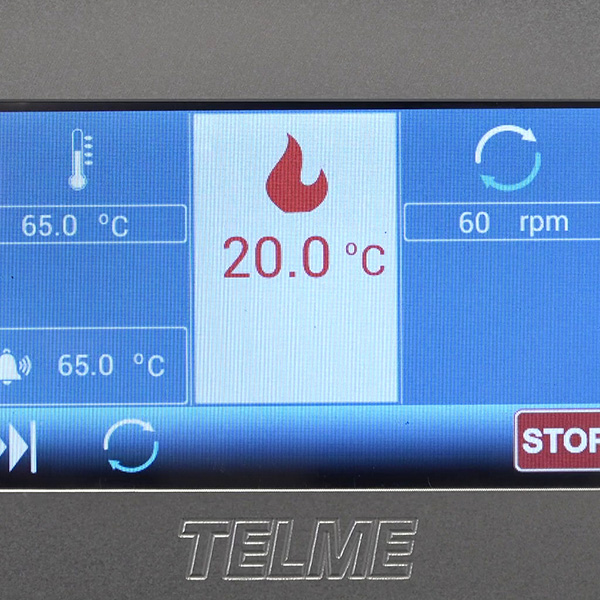 Cream cooker for pastry shop Termocrema T produce by Telme Resistive 5 inch colour Touch Screen